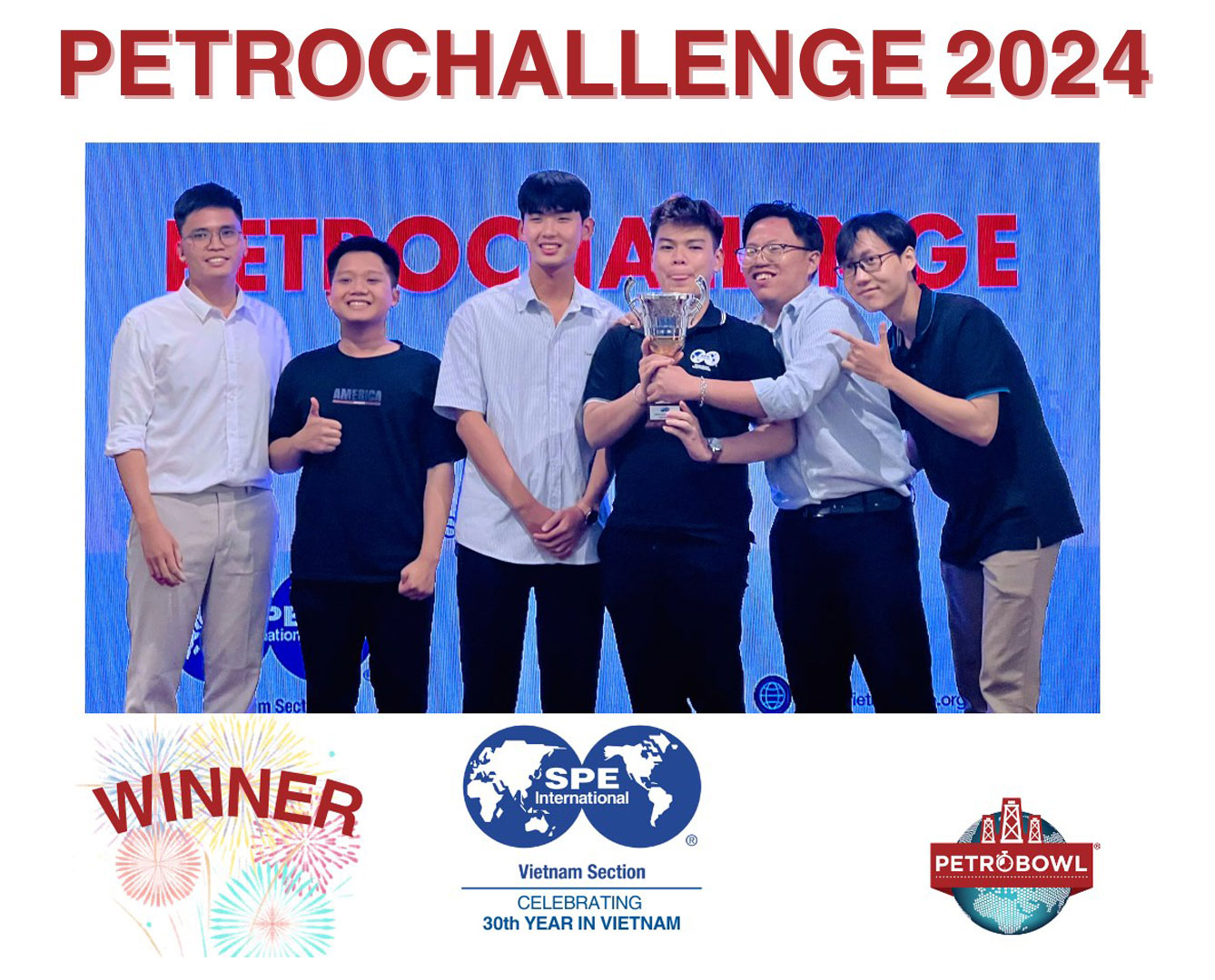 Đội tuyển HCMUT2 đến từ HCMUT SPE Student Chapter vô địch PetroChallenge 2024