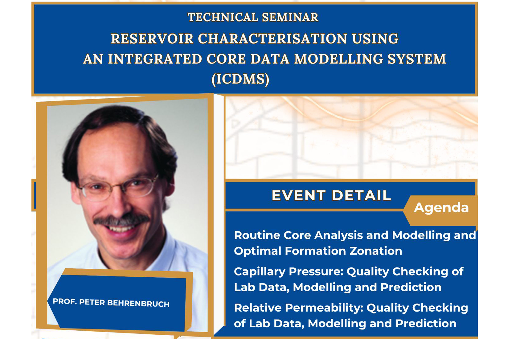 Topic: Reservoir Characterisation Using an Integrated Core Data Modelling System (ICDMS)
